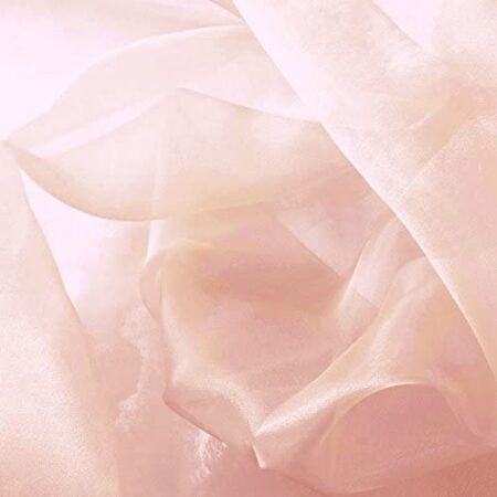 Baby Pink Sheer Organza Fabric