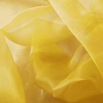 DK Yellow Sheer Organza Fabric