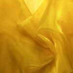 Gold Sheer Organza Fabric