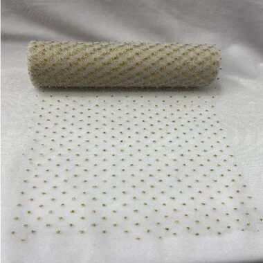 Silver/Gold Glitter Tulle Roll