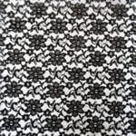 Black Raschel Lace Fabric