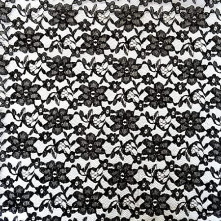 Black Raschel Lace Fabric