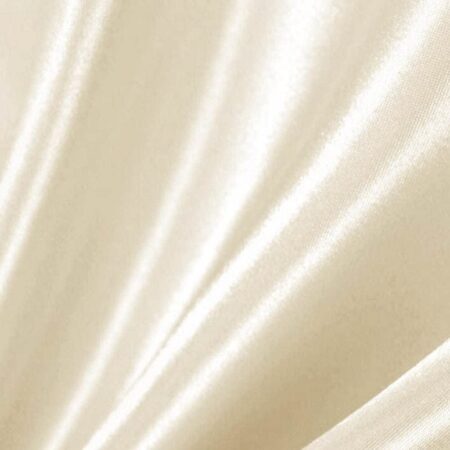 Ivory Stretch Charmeuse Fabric 60" Inch Wide- for Weddings, Decor, Gowns, Sheets, Costumes, Dresses