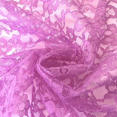 Orchid Raschel Lace Fabric