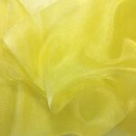 Yellow Sheer Organza Fabric