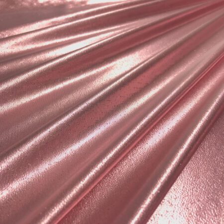 Blush Pink Nylon Metallic Tissue Lame Fabric