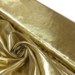 Gold Nylon Metallic Tissue Lame Fabric