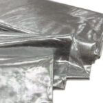 Silver Nylon Metallic Tissue Lame Fabric