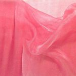 Coral Sparkle Crystal Sheer Organza Fabric Shiny for Fashion, Crafts, Decorations 60" Wide