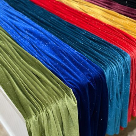 Sparkle Glitter Lurex Knit Fabric by the Yard – 60” Wide Stretch Spandex with Foam Backing for Gowns, Costumes & Party Décor