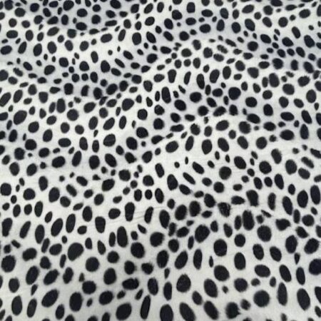 Dalmatian Dog Spotted Velboa Faux Fur by the Yard – Perfect for Pillow Covers, Costumes & Home Decor