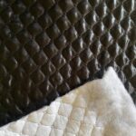 Quilted Fabric – Black & White – Polyester Filled for Jackets, Vests, Quilted Padding an Warm Blankets