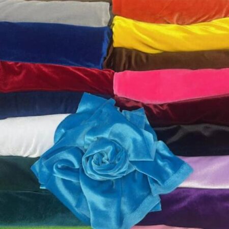 Luxury Velvet Spandex Fabric | 4-Way Stretch | Ideal for Clothing, Curtains & Accessories