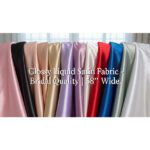 Glossy Liquid Satin Fabric – Bridal Quality | 58” Wide Shiny Satin by the Yard
