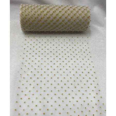 Silver or gold Sparkling Tulle Ribbon Roll Glitter Tulle Roll Tulle Spool for Decoration