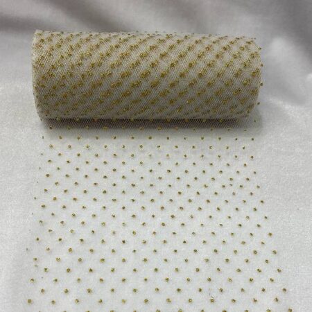 Silver or gold Sparkling Tulle Ribbon Roll Glitter Tulle Roll Tulle Spool for Decoration