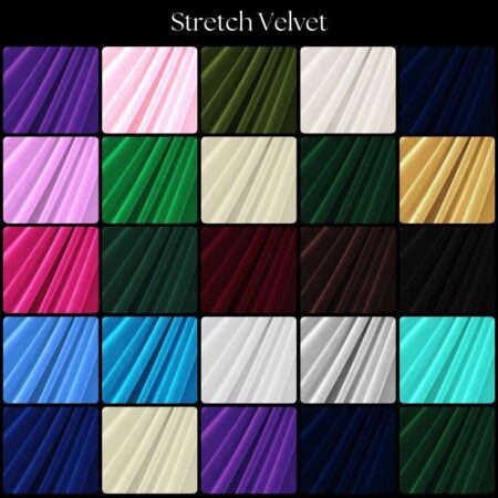 Luxury 4-Way Stretch Velvet Fabric by the Yard – Soft, Smooth & Versatile | 58" Wide | Multiple Colors Available