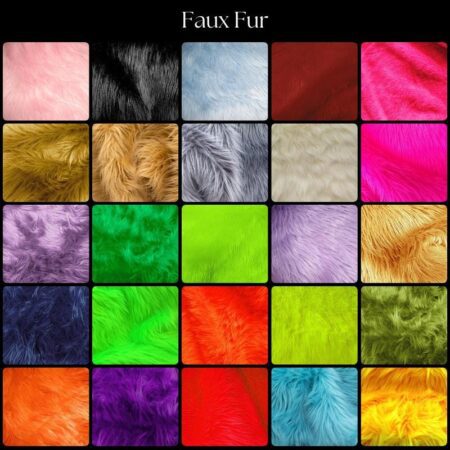 High-Quality Long Pile Fur Fabric – Realistic, Fluffy & Available in Multiple Colors