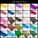 Tulle Glitter Fabric – 54" Wide by 10 Yards | Sparkle Tulle for Wedding, Crafts & Decorations