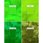 Vibrant Green Faux Fur Fabric - Lime Green, Kelly Green, Olive Green & Neon Green - Shaggy Faux Fur by The Yard for Fursuits and More