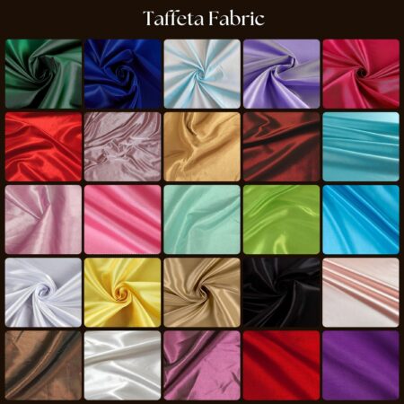 Taffeta Fabric 60 Inches Wide – Perfect for Wedding Attire, Costumes & Decorative Use