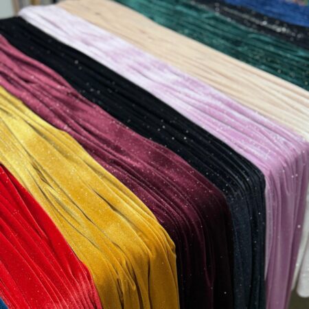 Glitter Lurex Knit Fabric – 60” Wide – 60” Wide Sparkle Spandex with Foam Bonding, Ideal for Evening Wear, Stage & Party Décor