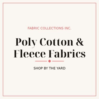 Poly Cotton & Fleece Fabrics